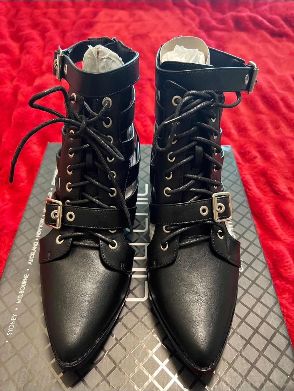 City Chic Black Ankle Boot - Solange